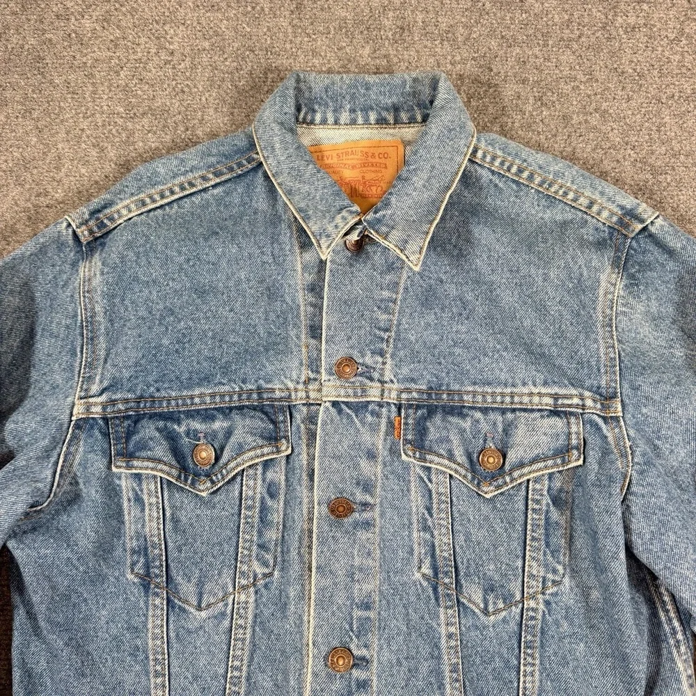Vintage Levi's Orange Tab Jacket Mens 40 Regular Medium Blue Type 3 Denim
